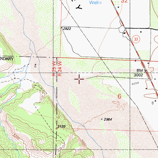 Topographic Map of Quatal Canyon, CA