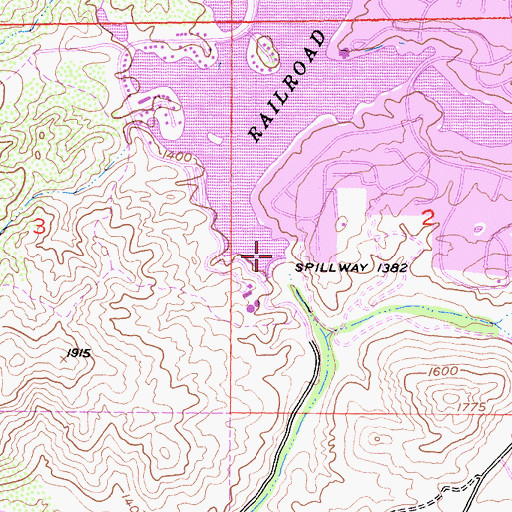 Topographic Map of Canyon Lake, CA