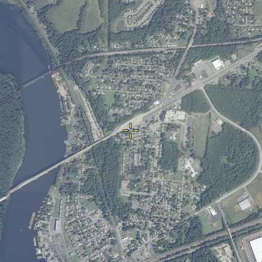 Aerial/Satellite Image of Maryland Transportation Authority Police Facility Thomas J Hatem Detachment, MD