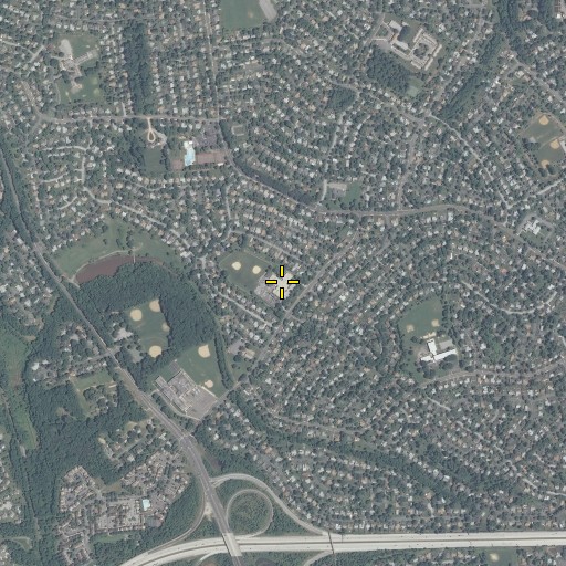 Aerial/Satellite Image of Bowie Police Department, MD