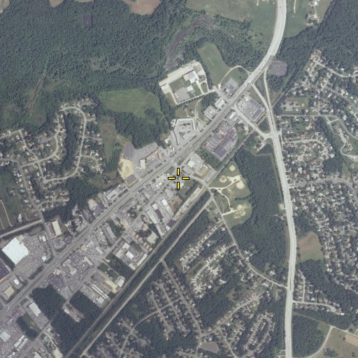 Aerial/Satellite Image of Maryland Natural Resource Police Southern Region Waldorf Office, MD