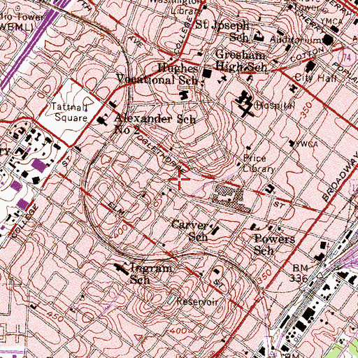 Topographic Map of Macon Police Training Academy, GA