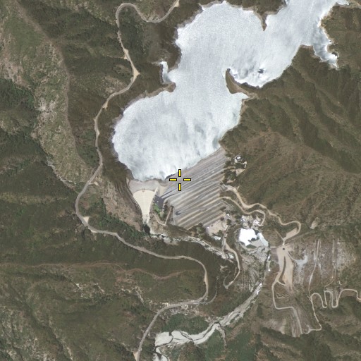 Aerial/Satellite Image of San Gabriel Dam, CA