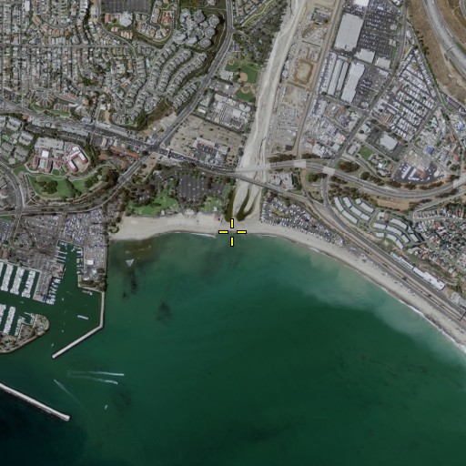 Aerial/Satellite Image of San Juan Creek, CA