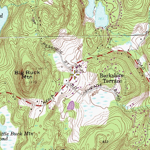 Topographic Map of Lake Carmel Volunteer Fire Department Station 2, NY