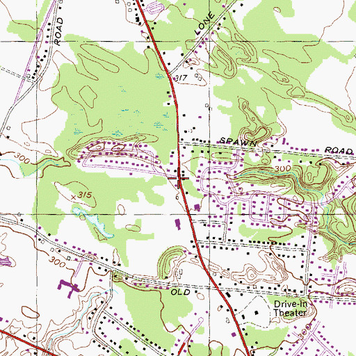 Topographic Map of Western Turnpike Rescue Squad Station 2, NY