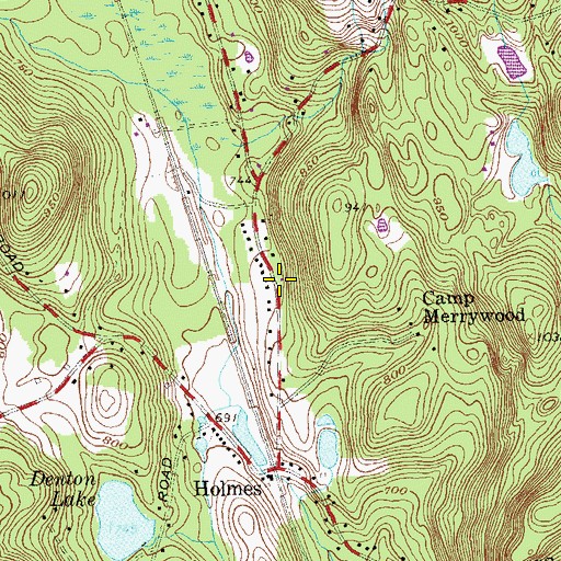 Topographic Map of Pawling Fire Department Holmes Hose Company 2, NY
