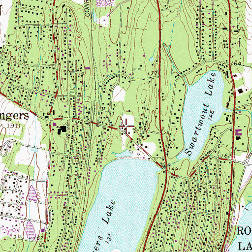 Topographic Map of Congers Fire Department Alert Hook Ladder and Engine Company 1 Station 1, NY