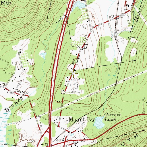 Topographic Map of Hillcrest Fire Company 1, NY