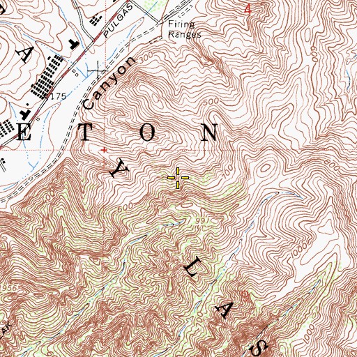 Topographic Map of Santa Margarita Y Las Flores, CA