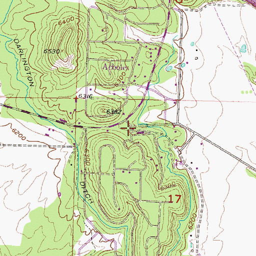 Topographic Map of Arboles Post Office, CO
