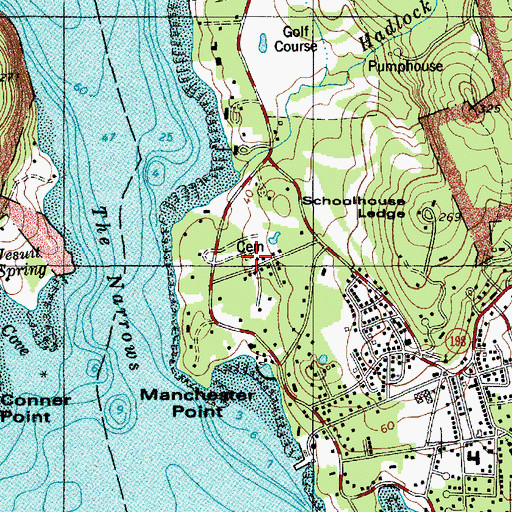 Topographic Map of Smallidge Cemetery, ME