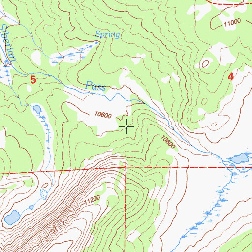 Topographic Map of Siberian Outpost, CA
