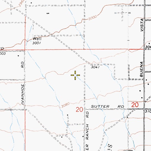 Topographic Map of Silver Creek, CA