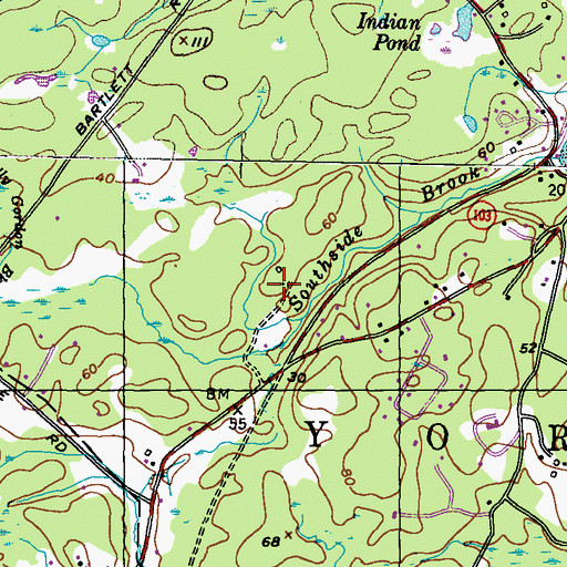 Topographic Map of Patch Lot, ME