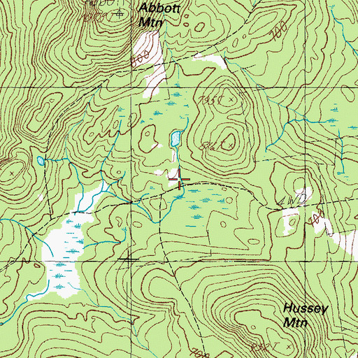 Topographic Map of Pitts Cemetery, ME