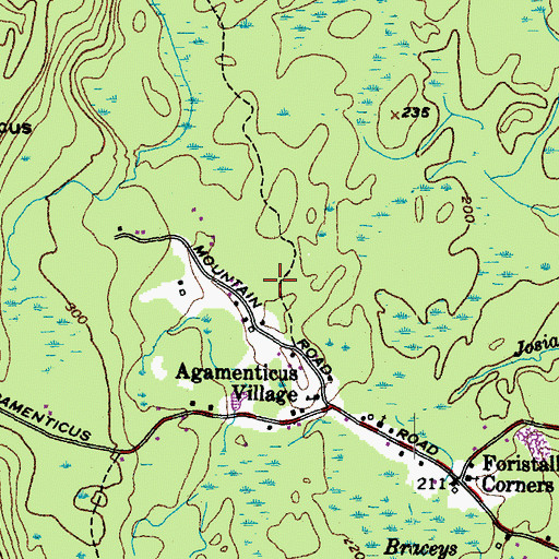 Topographic Map of Plaisted Lot, ME