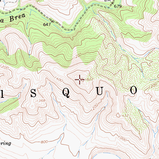 Topographic Map of Sisquoc, CA