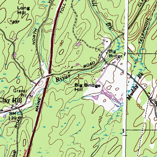 Topographic Map of Swett Whittle Lot, ME