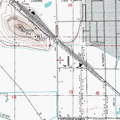 Topographic Map of Bureau of Land Management Klamath Falls Resource Area Field Office, OR