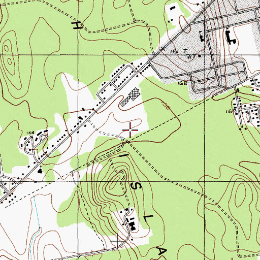 Topographic Map of Old Town Elementary School, ME