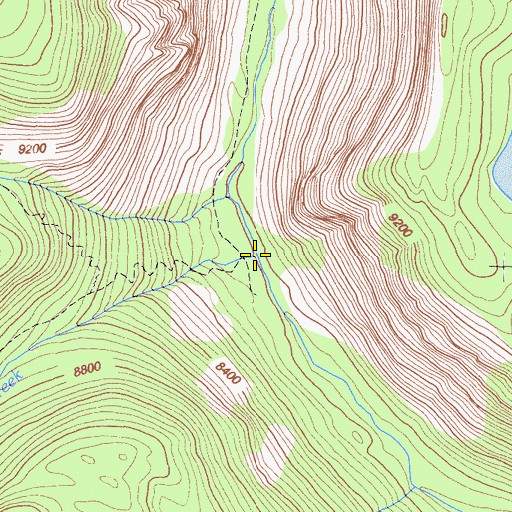 Topographic Map of Soda Creek, CA