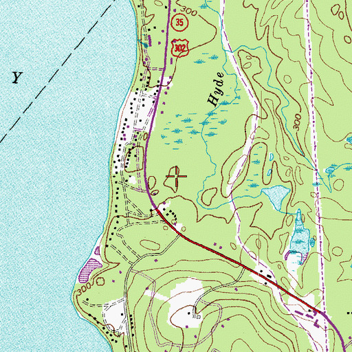 Topographic Map of Windham Christian Academy, ME