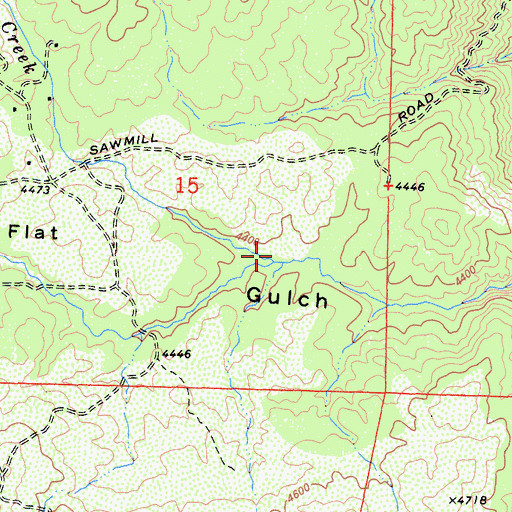 Topographic Map of Stable Creek, CA