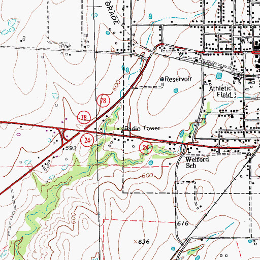 Topographic Map of Collin County Constable's Office Precinct 2, TX