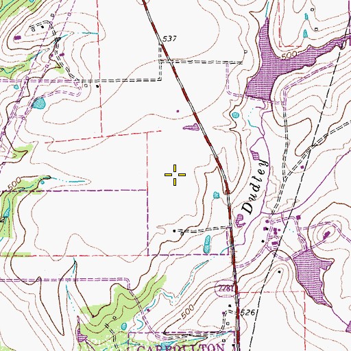 Topographic Map of Denton County Constable's Office Precinct 6, TX