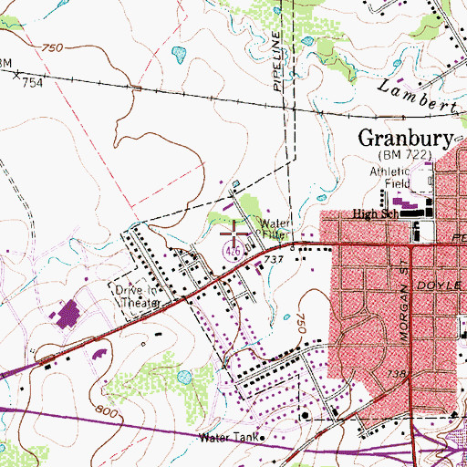Topographic Map of Hood County Constable's Office Precinct 1, TX