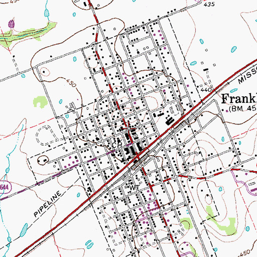 Topographic Map of Robertson County Constable's Office Precinct 1, TX