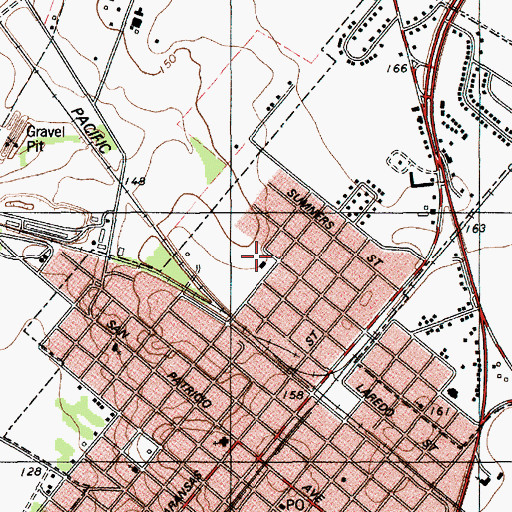 Topographic Map of San Patricio County Constable's Office Precinct 5, TX
