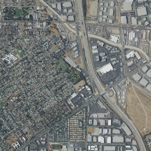 Aerial/Satellite Image of Corona Sunnyslope Cemetery, CA