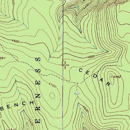 Topographic Map of Cedar Bench, AZ