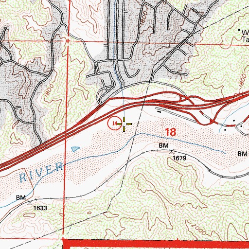 Topographic Map of Tick Canyon, CA