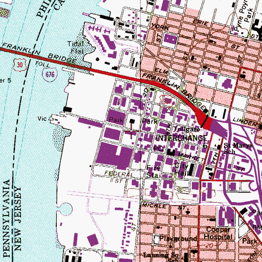Topographic Map of Radio Lofts, NJ