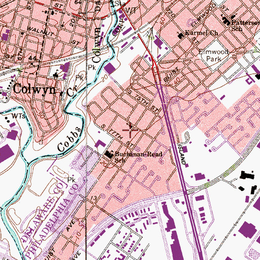 Topographic Map of Clearview Park, PA
