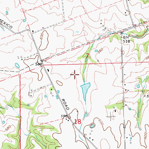 Topographic Map of Villages at Stonegate, MO