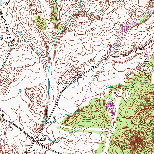 Topographic Map of McElroy Pike (historical), KY