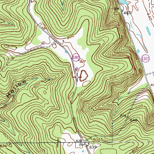 Topographic Map of Peckenpaugh (historical), KY