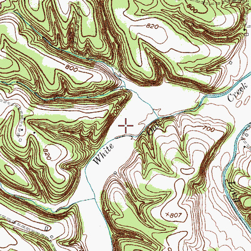 Topographic Map of Jack Edward Cosby Bottom, KY