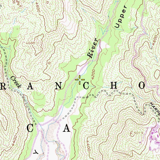 Topographic Map of Upper Green Valley, CA