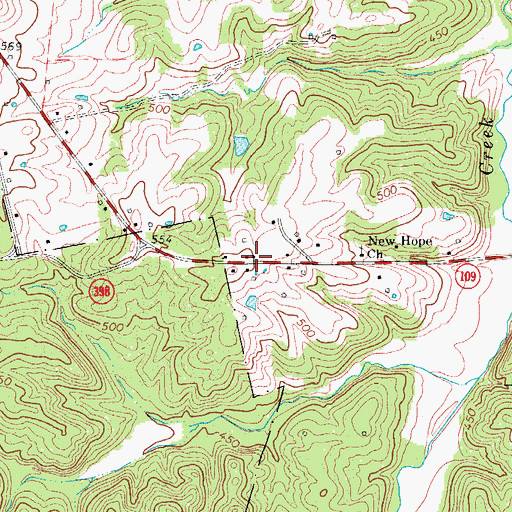 Topographic Map of Pennyrile Park, KY