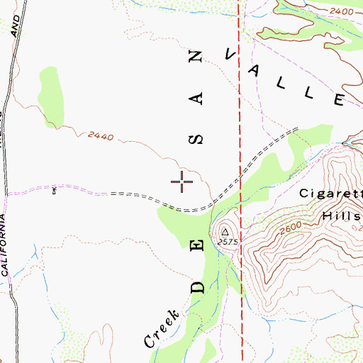 Topographic Map of Valle De San Felipe, CA