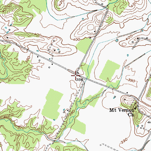 Topographic Map of Mount Vernon, KY