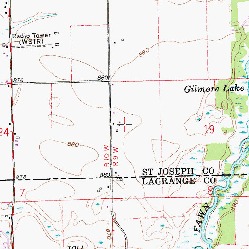 Topographic Map of Quirin Farm, MI