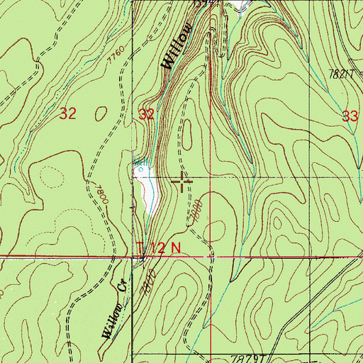 Topographic Map of Rancho Alegro, AZ