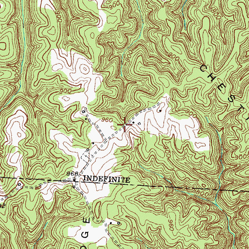 Topographic Map of Low Gap, KY