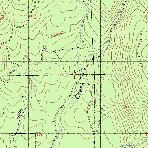 Topographic Map of Sheepheaven Creek, CA